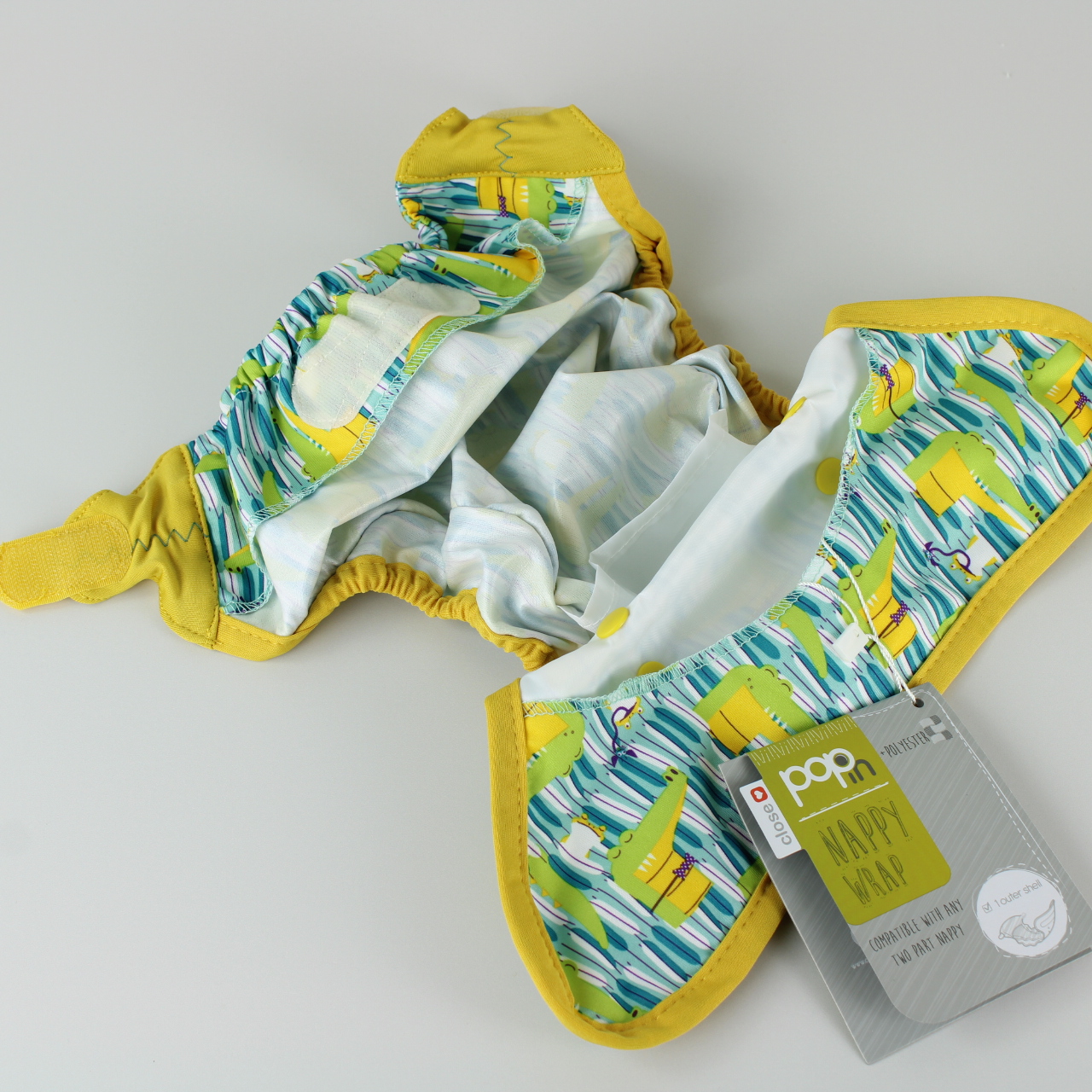 Inside Close Pop-In Nappy Cover Hook & Loop