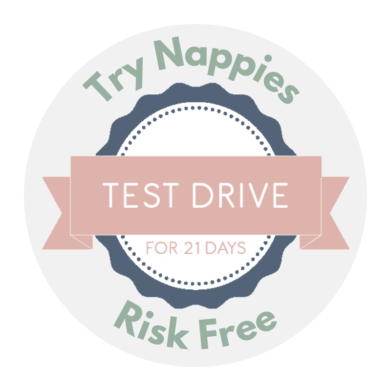 Test drive reusable nappies for 21 days - risk free