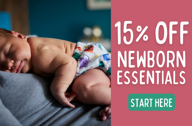 sale on newborn reusable nappies and wipes