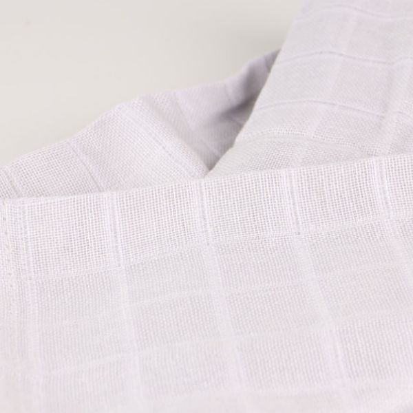 12 White Muslin Squares – 100% Cotton, 50x50cm – Baby Soft Swaddle Cloths, Nappy Bibs, Multipurpose