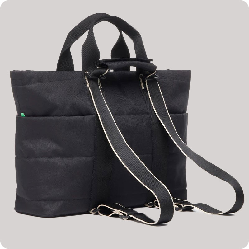 Babymel Sammi Eco Quilt Convertible Changing Bag - Black