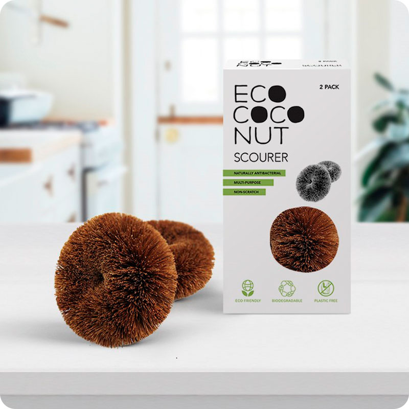 Ecococonut Scourers - Two pack