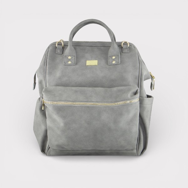 Isoki Byron Nappy Backpack in Stone | The Nappy Gurus