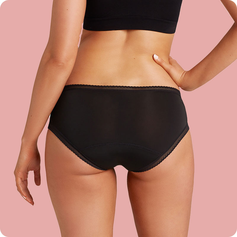 Love Luna Bikini Style Period Pants - Black