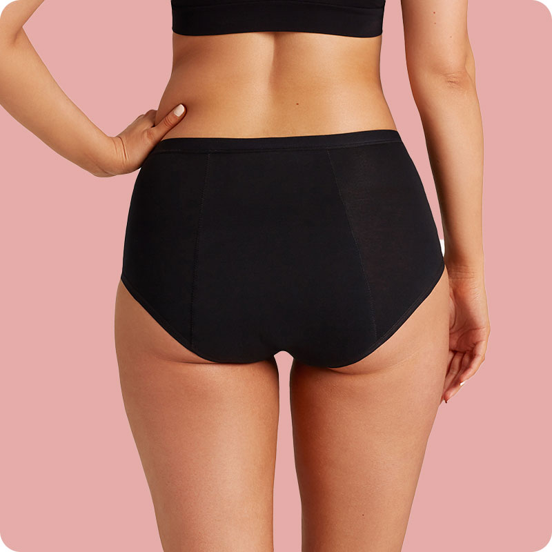 Love Luna Full Brief Period Pants - Black