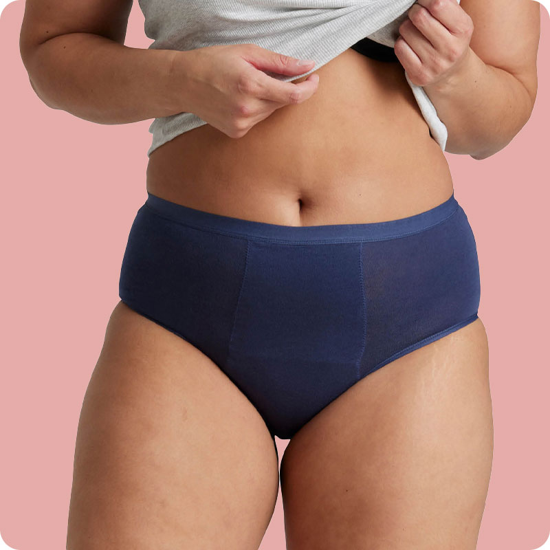 Love Luna Full Brief Period Pants - Navy