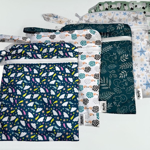 Medium Double Pocket Wet Bag The Nappy Gurus