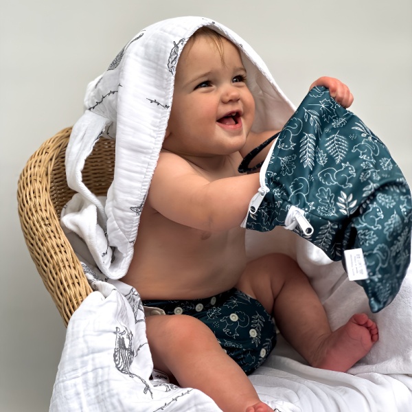 Cheeky Infant Hooded Baby Bath Towel - With Ears