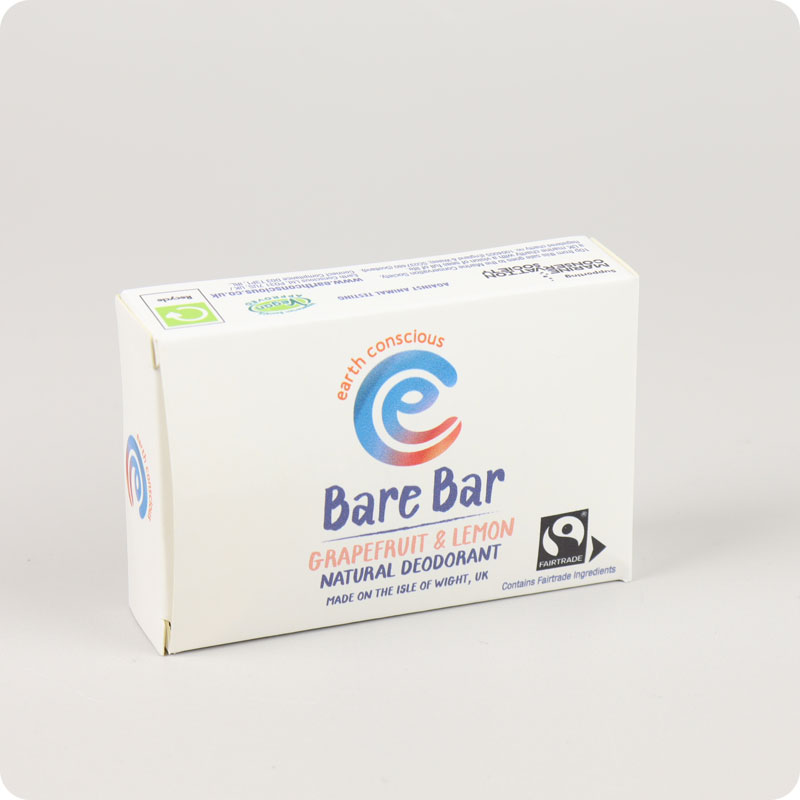 Earth Conscious Natural Deodorant Bare Bar