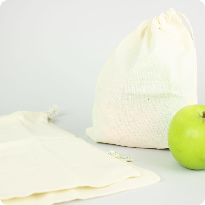Slice of Green Organic Cotton Produce Bag Variety Pack