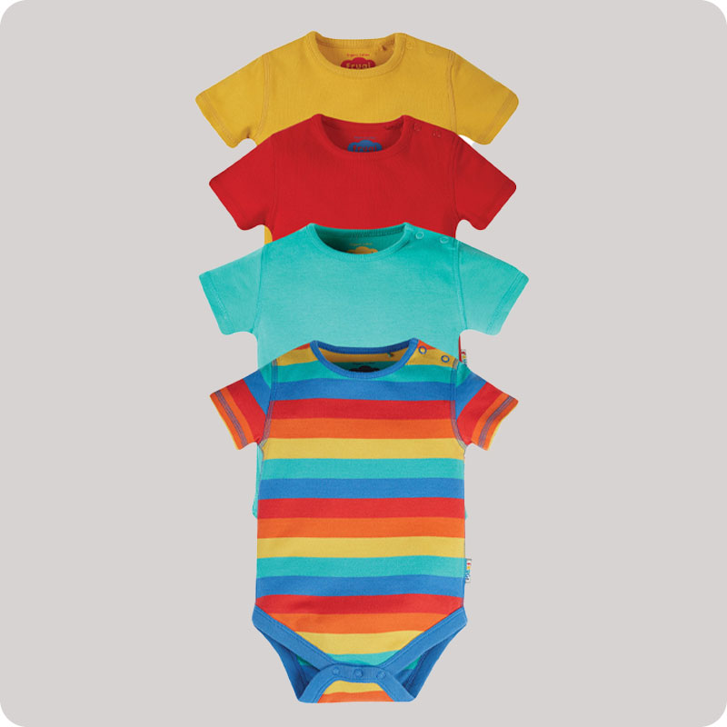 Frugi Over The Rainbow Body 4 Pack