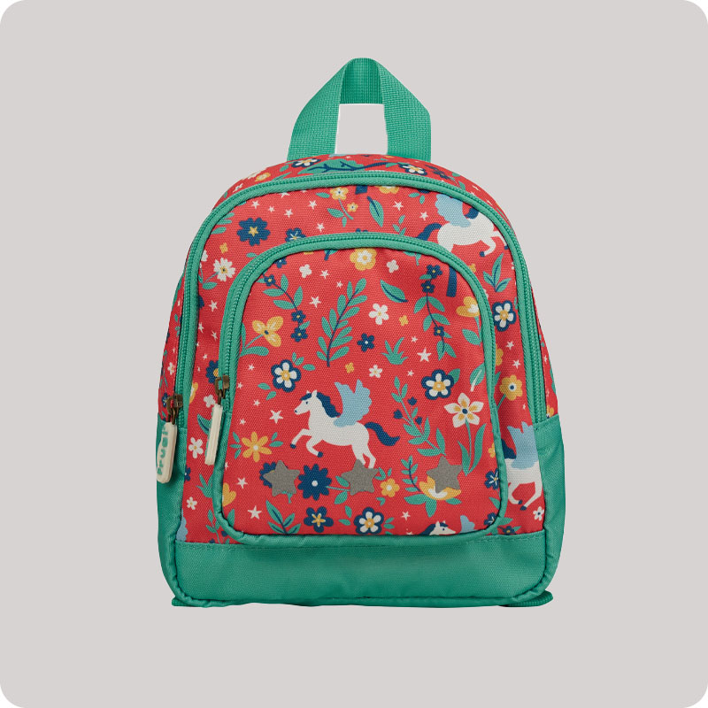 Frugi Little Adventurers Backpack - Watermelon Pegasus