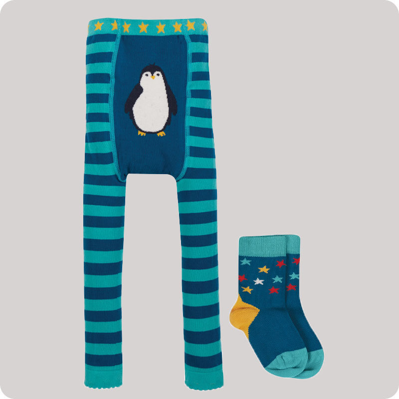 Frugi Sennen Sock Set - Blue Penguin