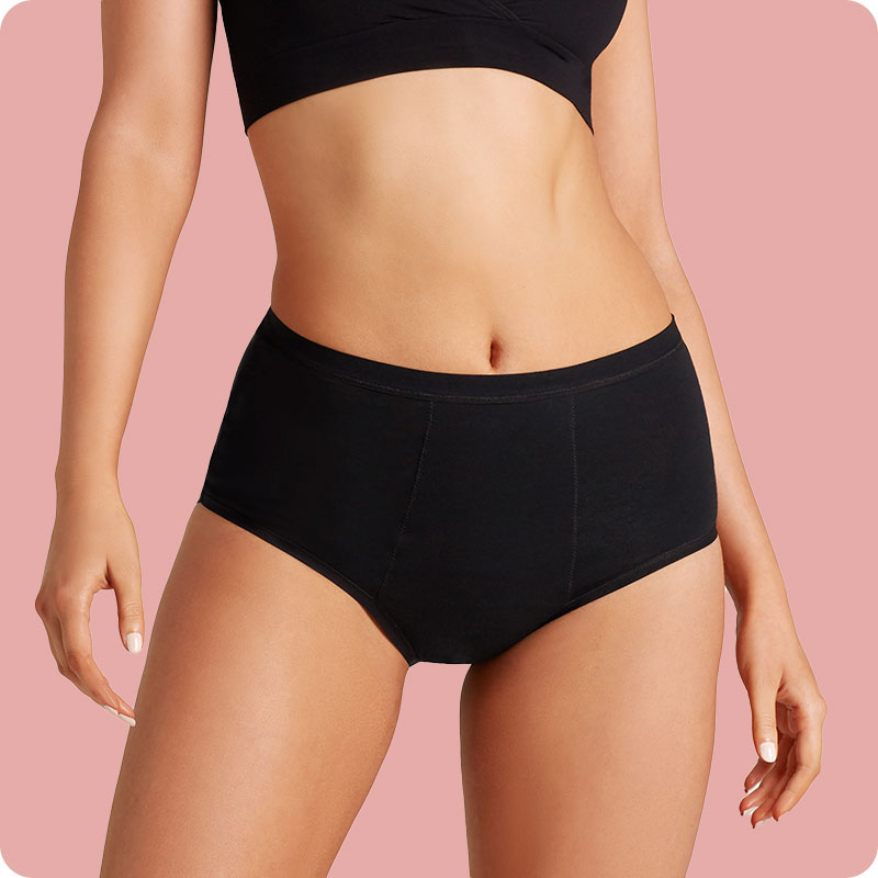 Love Luna Full Brief Period Pants - Black