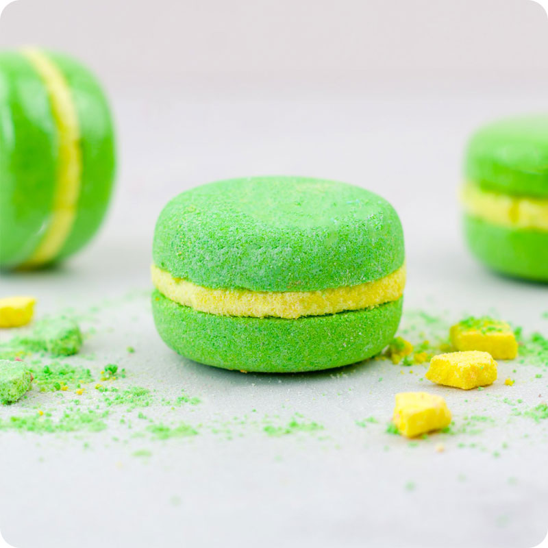 Soul & Soap Macaron Bath Fizzers - Green Apple