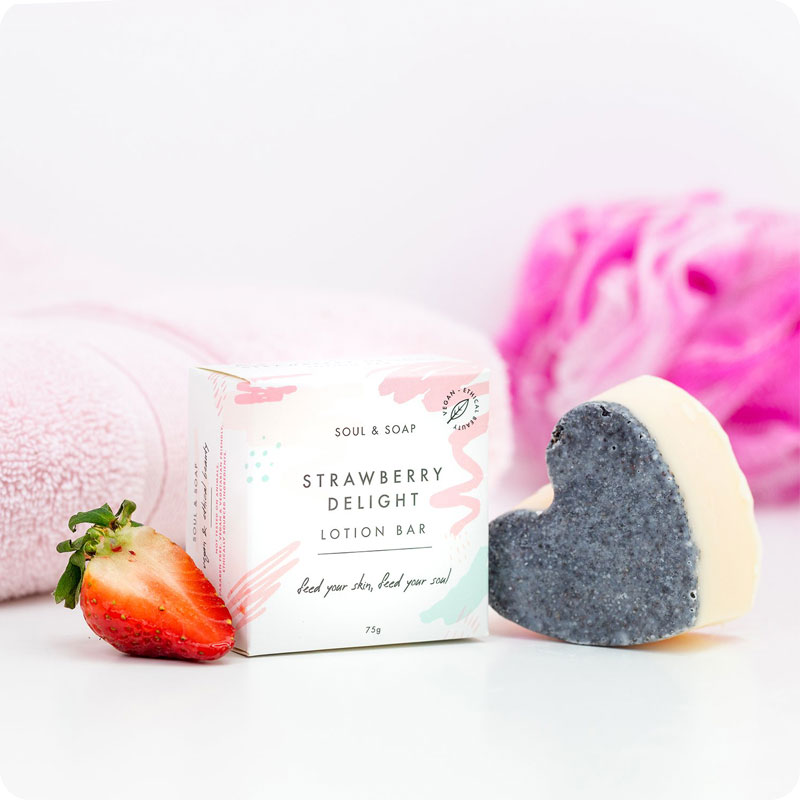 Soul & Soap Lotion Bar - Strawberry