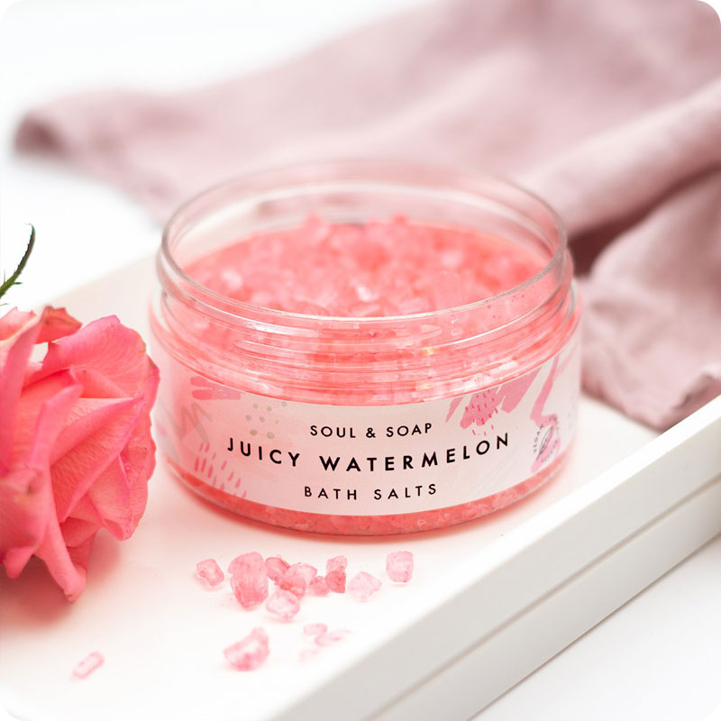 Soul & Soap Bath Salts - Juicy Watermelon