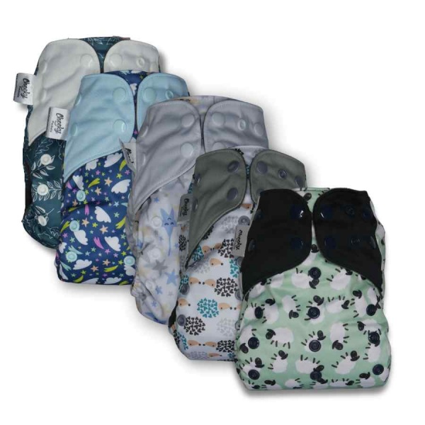 Cheeky One Size  Pocket Nappy 10 pack