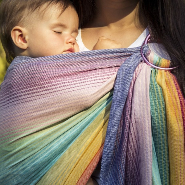 Girasol Ringsling Baby Wrap Rainbow The Nappy Gurus